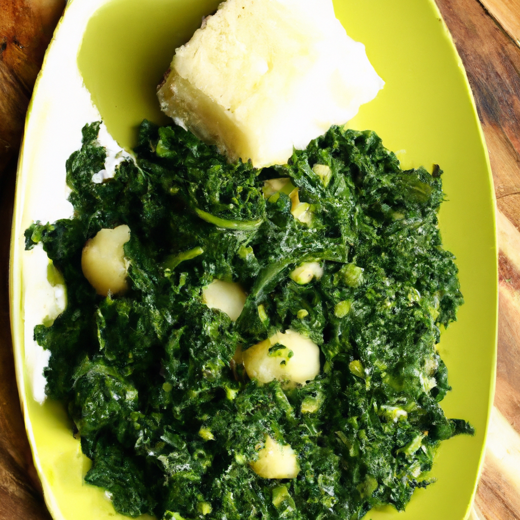Ugali (Corn Meal) With Sukuma Wiki (Collard Greens)
